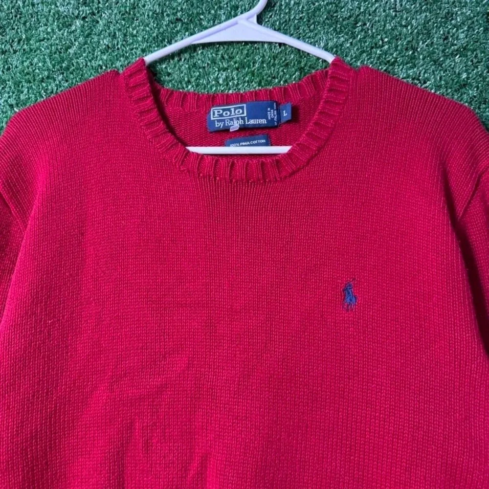 Classy Red‎ Polo Ralph Lauren Crewneck Knit Sweater